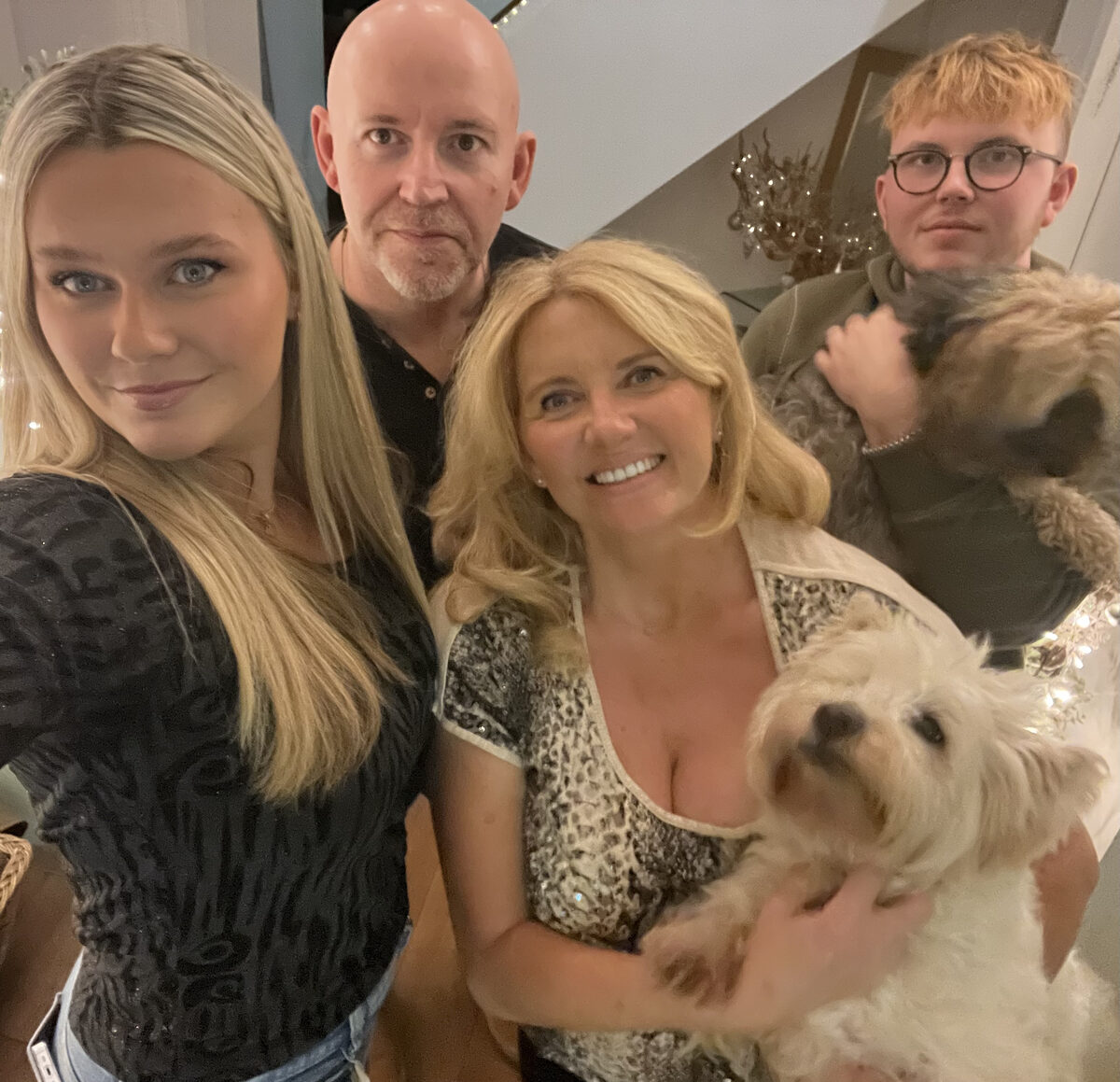 Beth and Charles Linden with their children Charlie and Flo