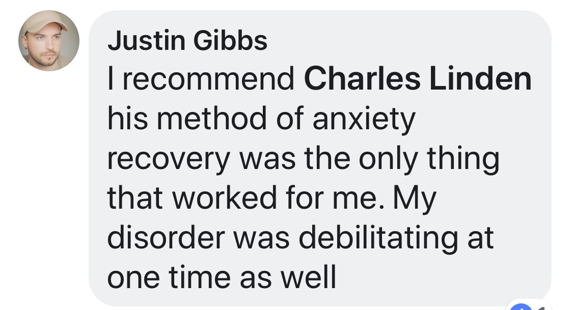 Real testimonial from a recovered client
